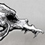 Desert Skull, Pen and Ink and Photoshop digital Wallpaper Illustration by tbSMITH, Artist