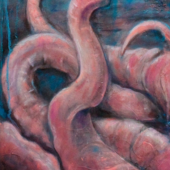 oil painting by artist tbsmith, detail of the suckling oil painting by artist tbsmith, detail of the suckling
